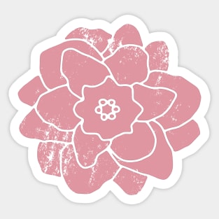 Pink flower Sticker